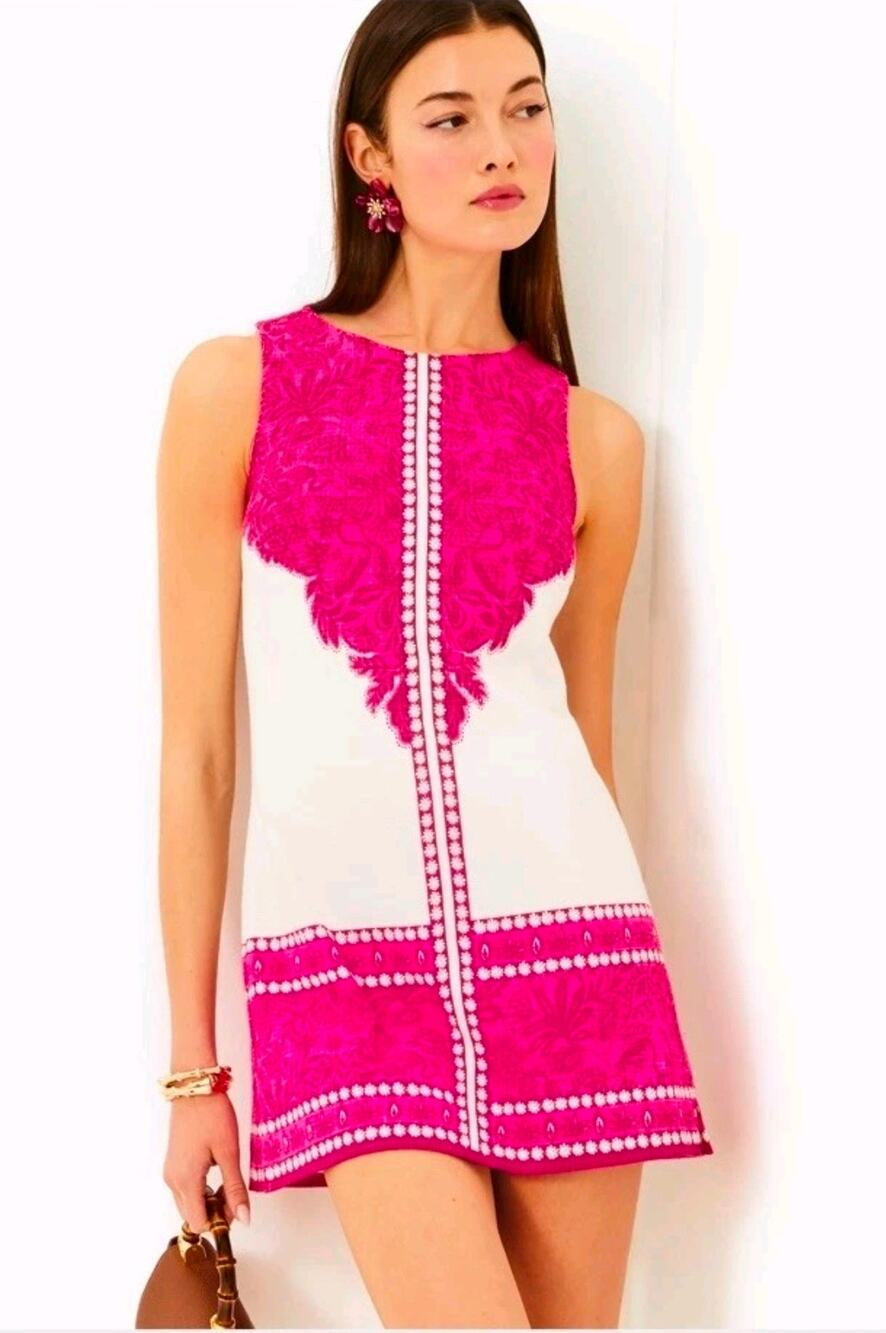 Lilly Pulitzer Mina Romper passion Fruit Pink Jungle Escape Resortwear SZ 10 NWT